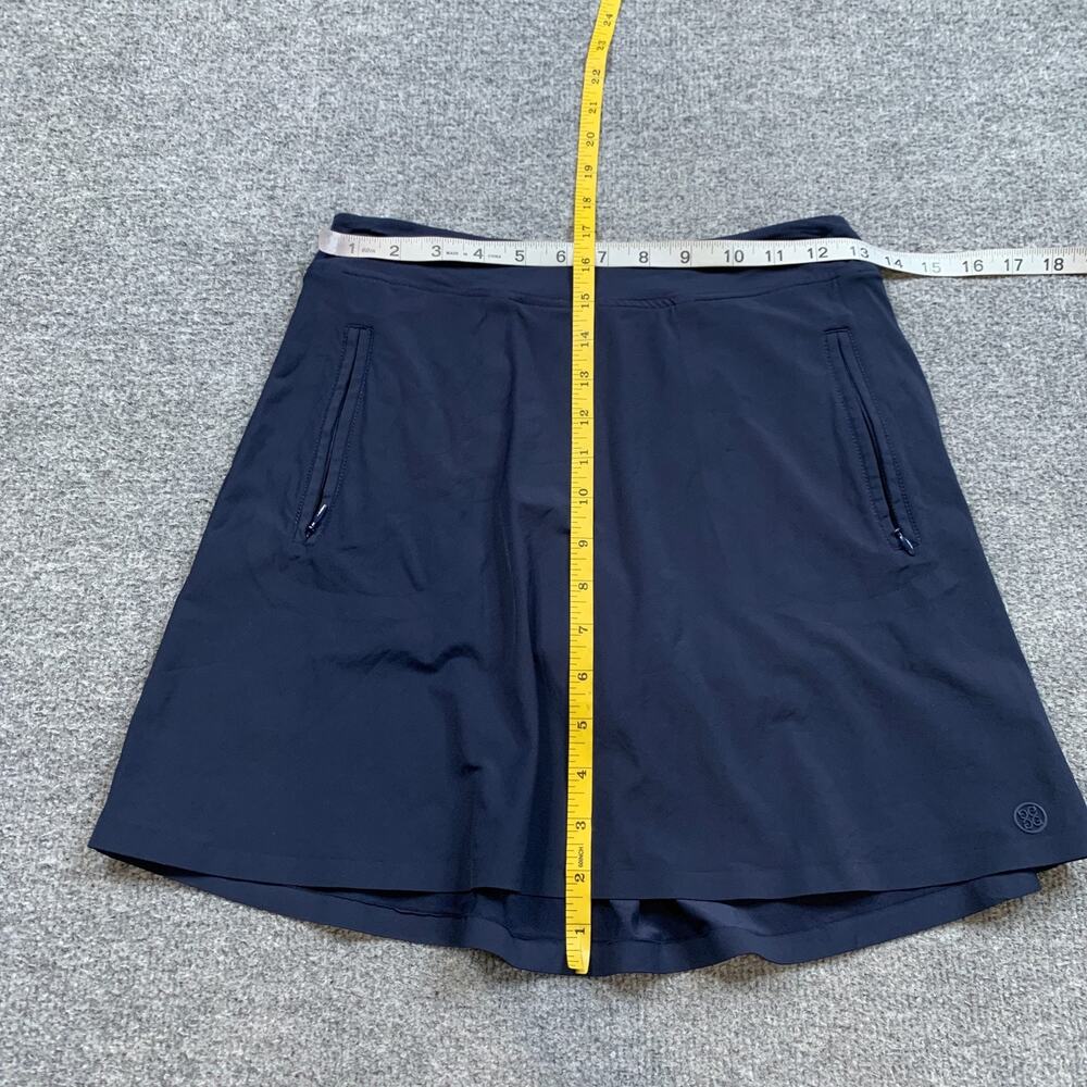 G/Fore Skort Womens XS Extra Small Blue Tech A Line Pull Up Zip Pockets Golf - Picture 4 of 11